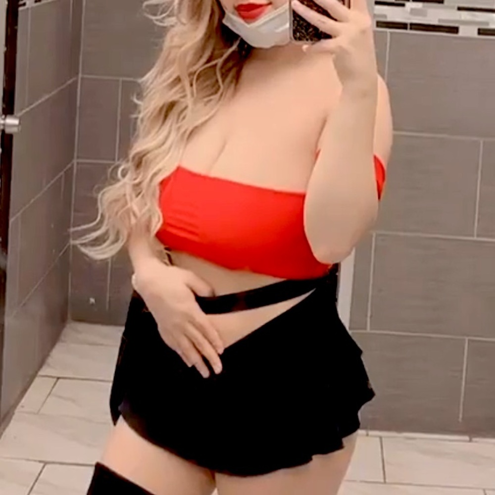 Electrique Boutique Red Crop Top